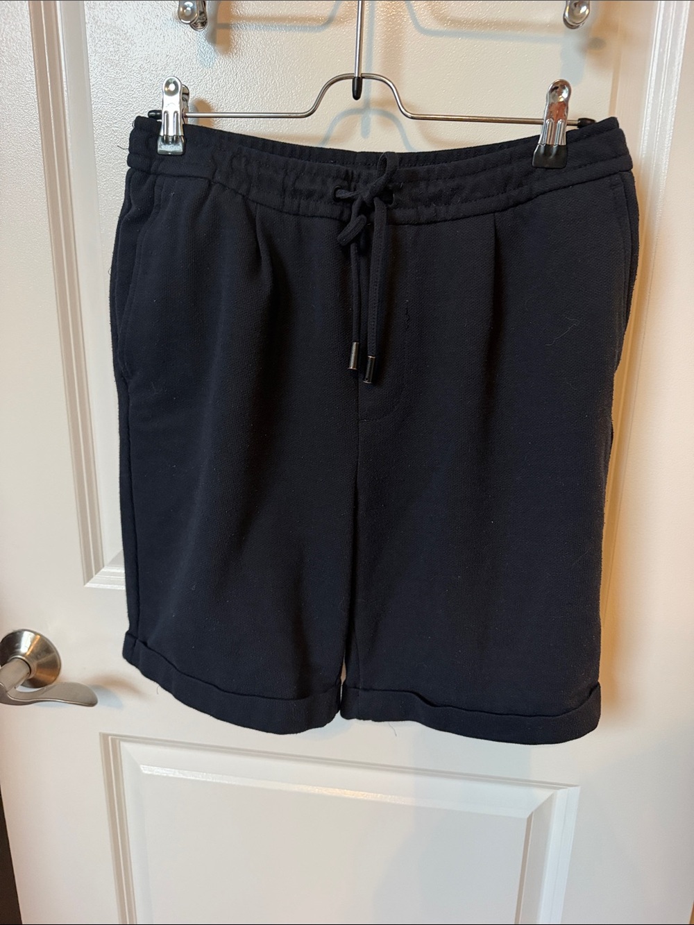 Black DrawstringLounge Shorts